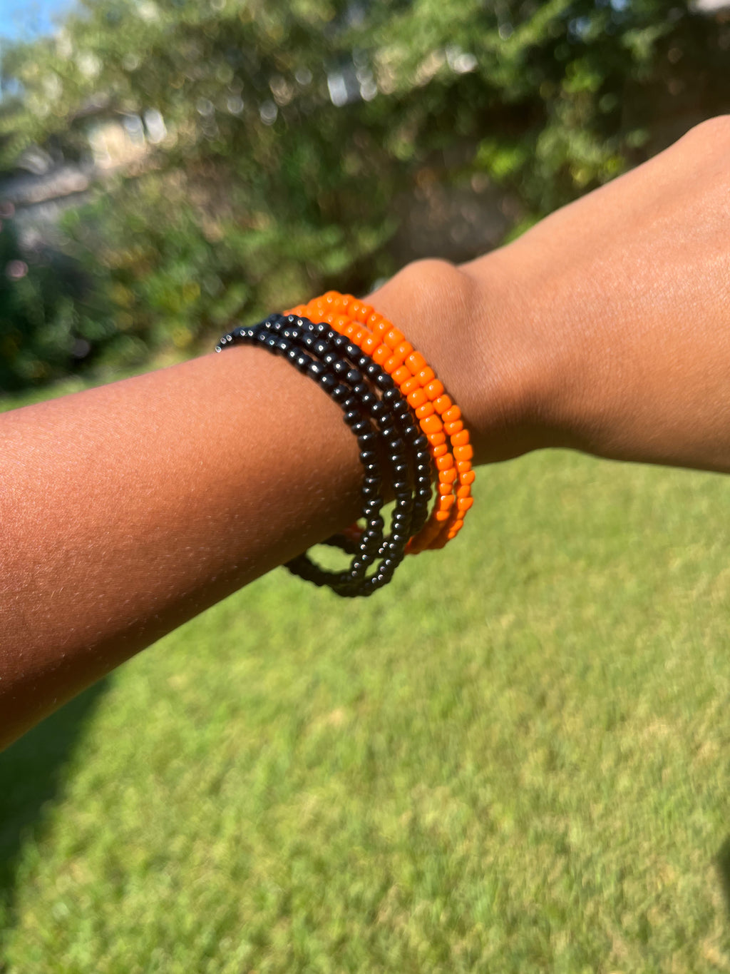 Handmade Boho Stackable Bracelet - 3-Stack