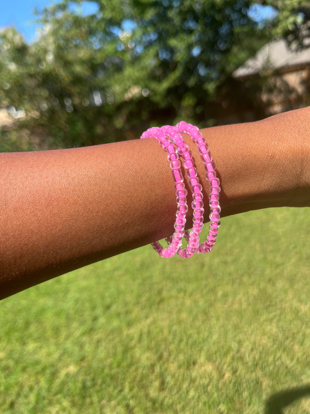 Handmade Boho Stackable Bracelet - 3-Stack