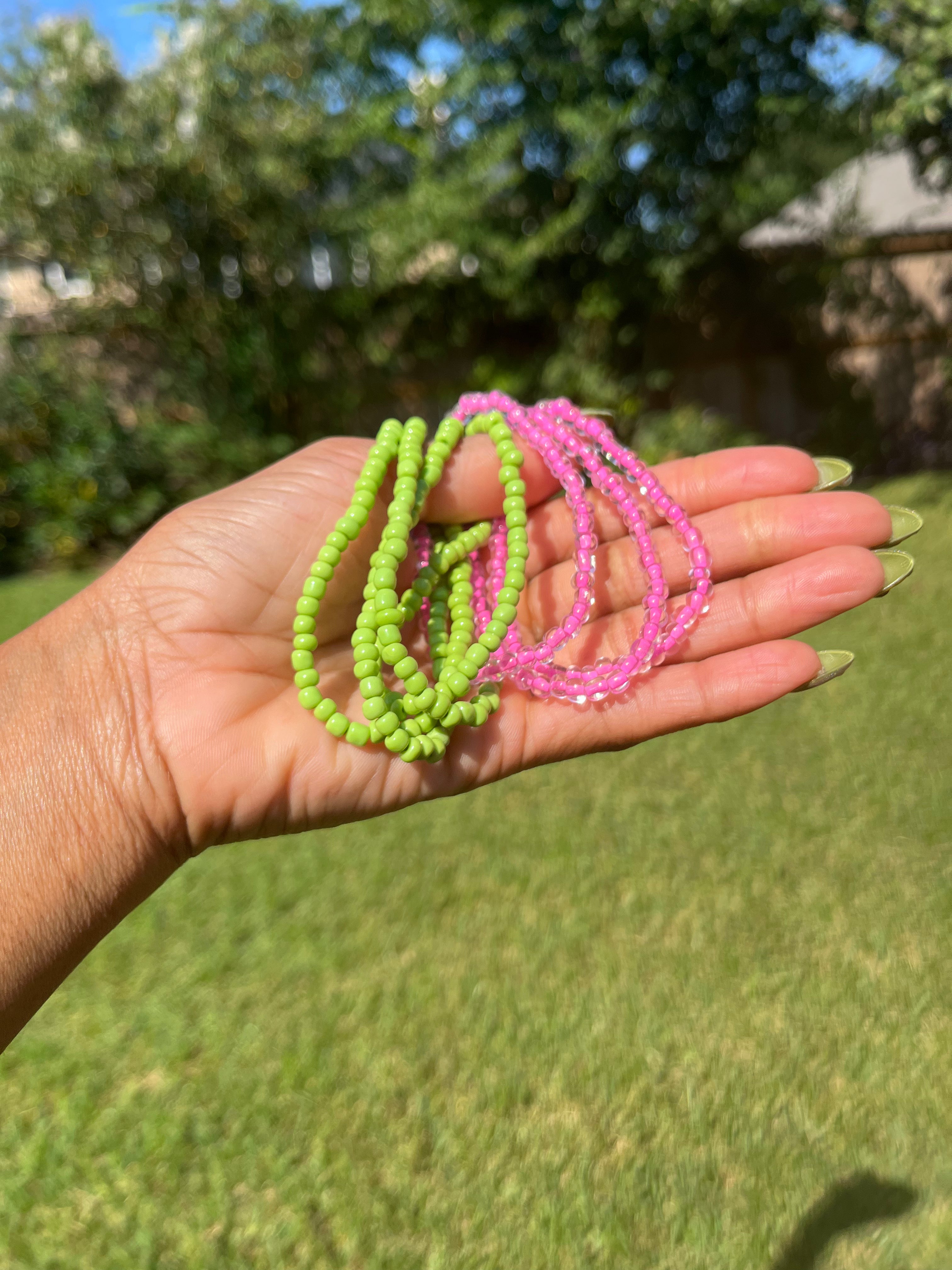 Handmade Boho Stackable Bracelet - 3-Stack