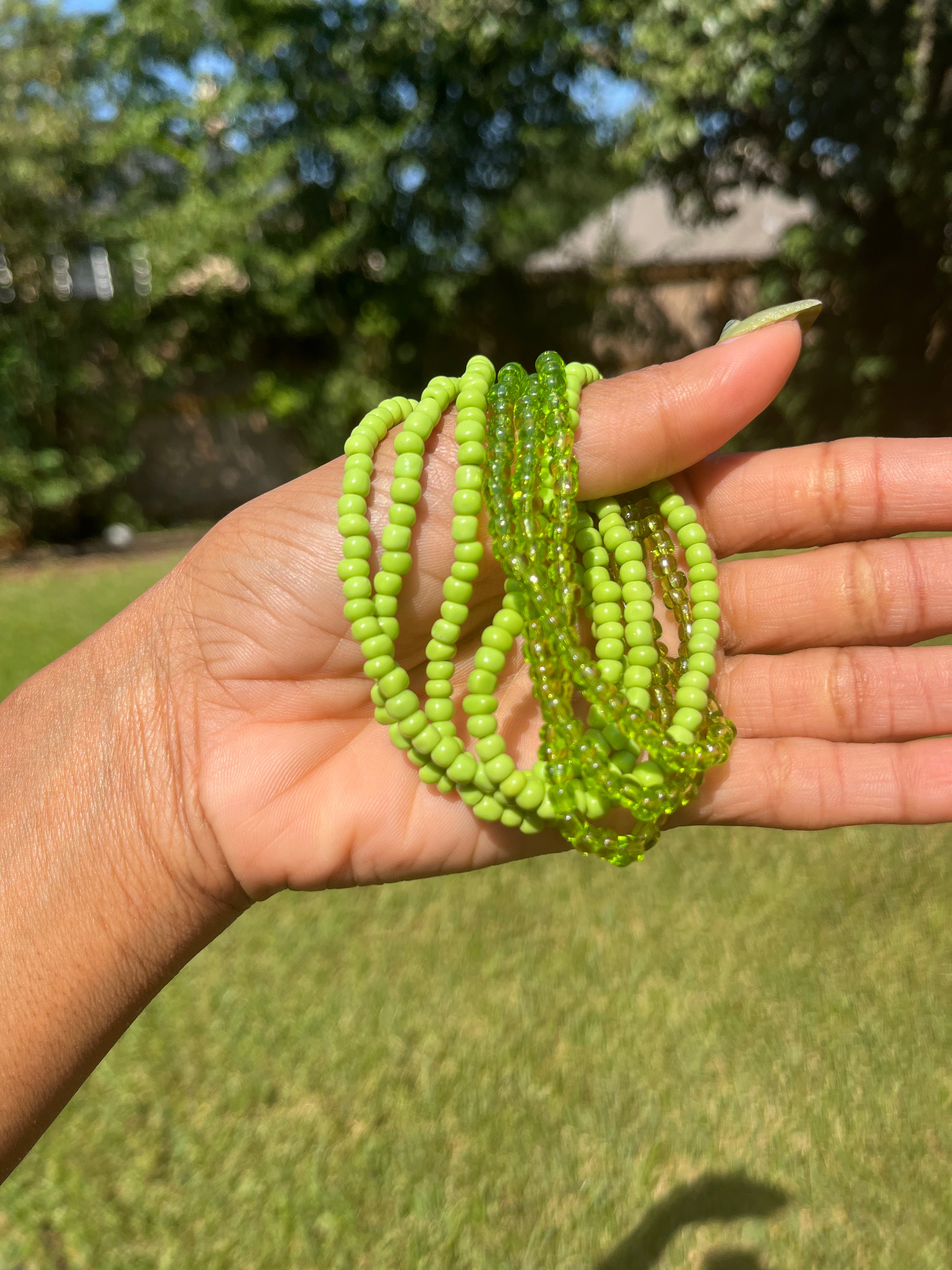 Handmade Boho Stackable Bracelets - 10-Stack