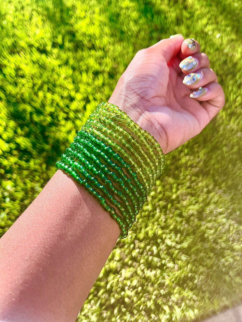 Handmade Boho Stackable Bracelets - 10-Stack