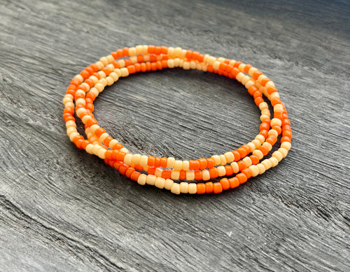 Dreamsicle Beaded Bracelet Set