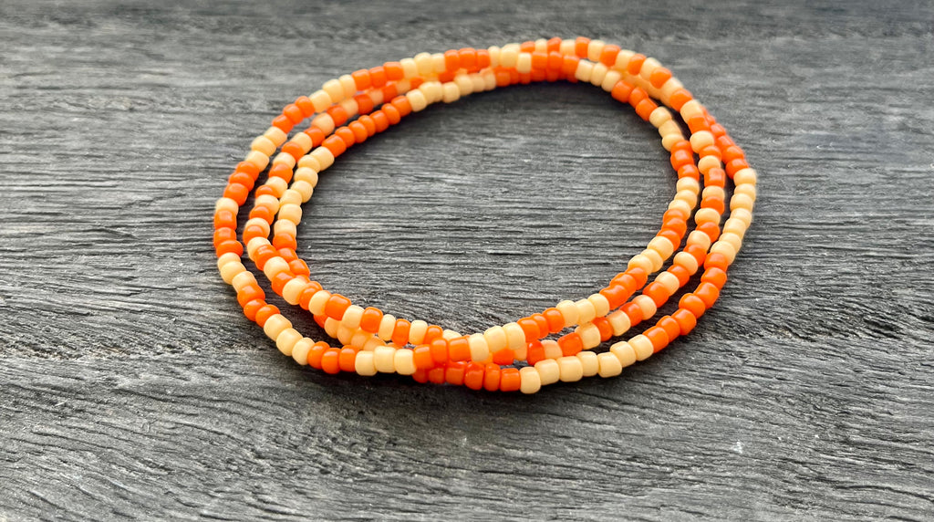 Dreamsicle Beaded Bracelet Set