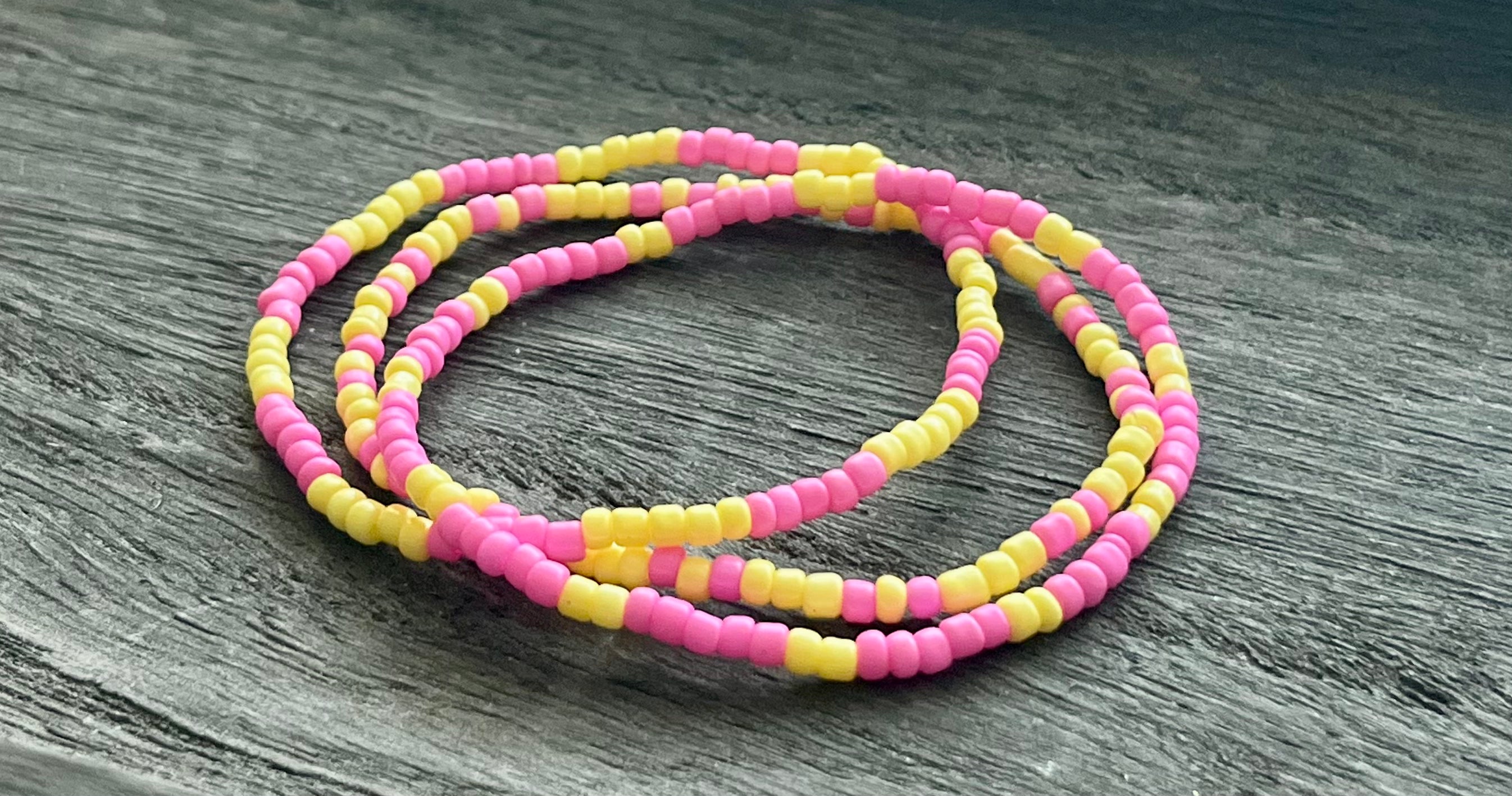Cotton Candy Beaded Bracelet Set