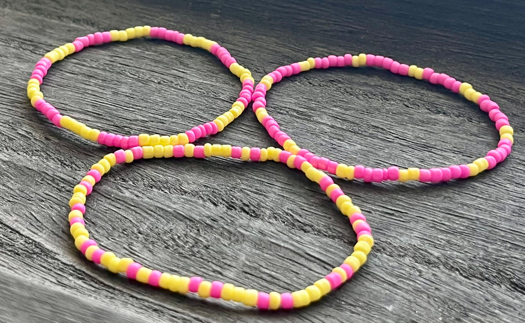 Cotton Candy Beaded Bracelet Set