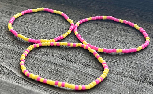 Cotton Candy Beaded Bracelet Set